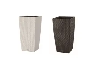 バスケット調樹脂鉢